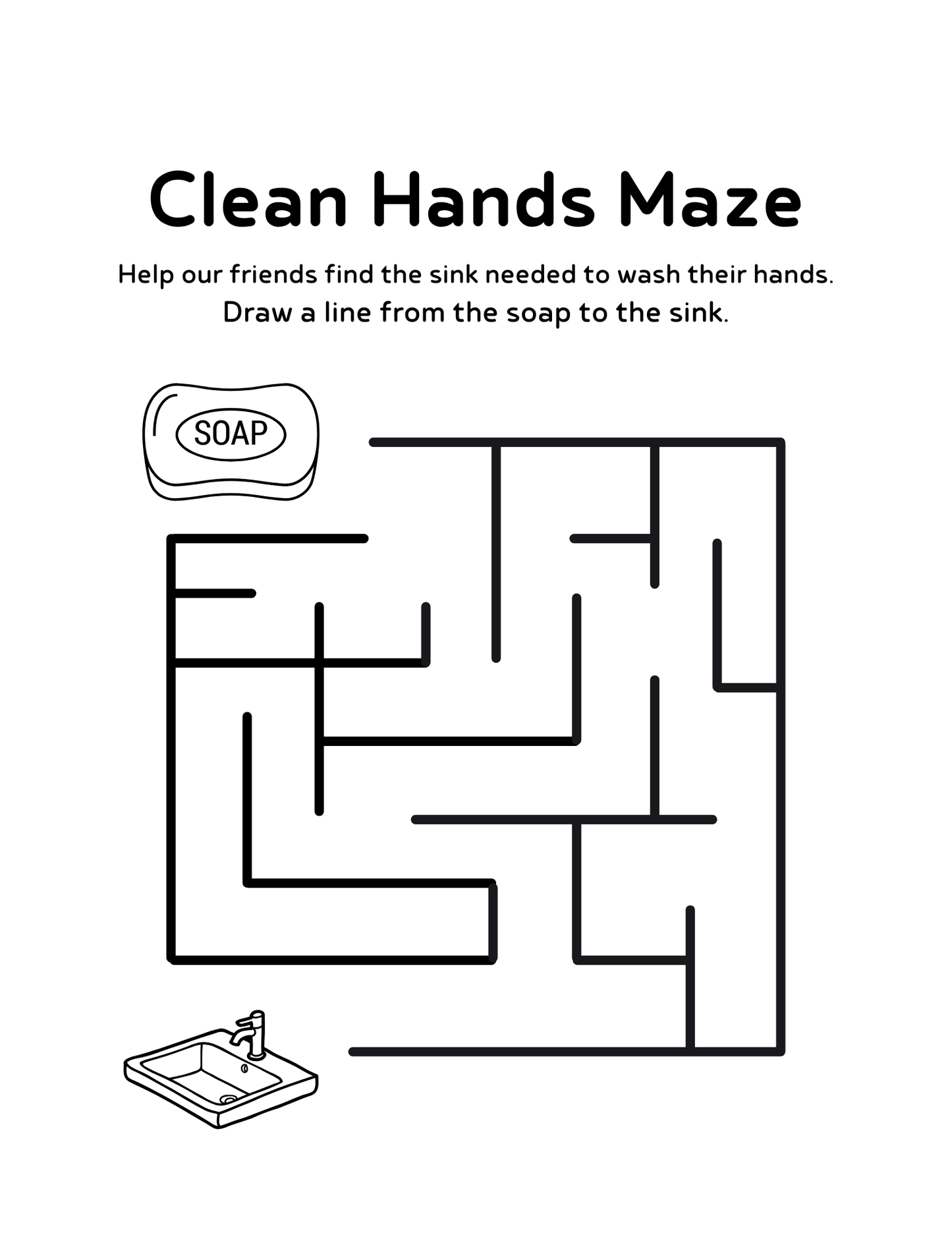 Keeping Clean Is Fun Activity & Coloring Book