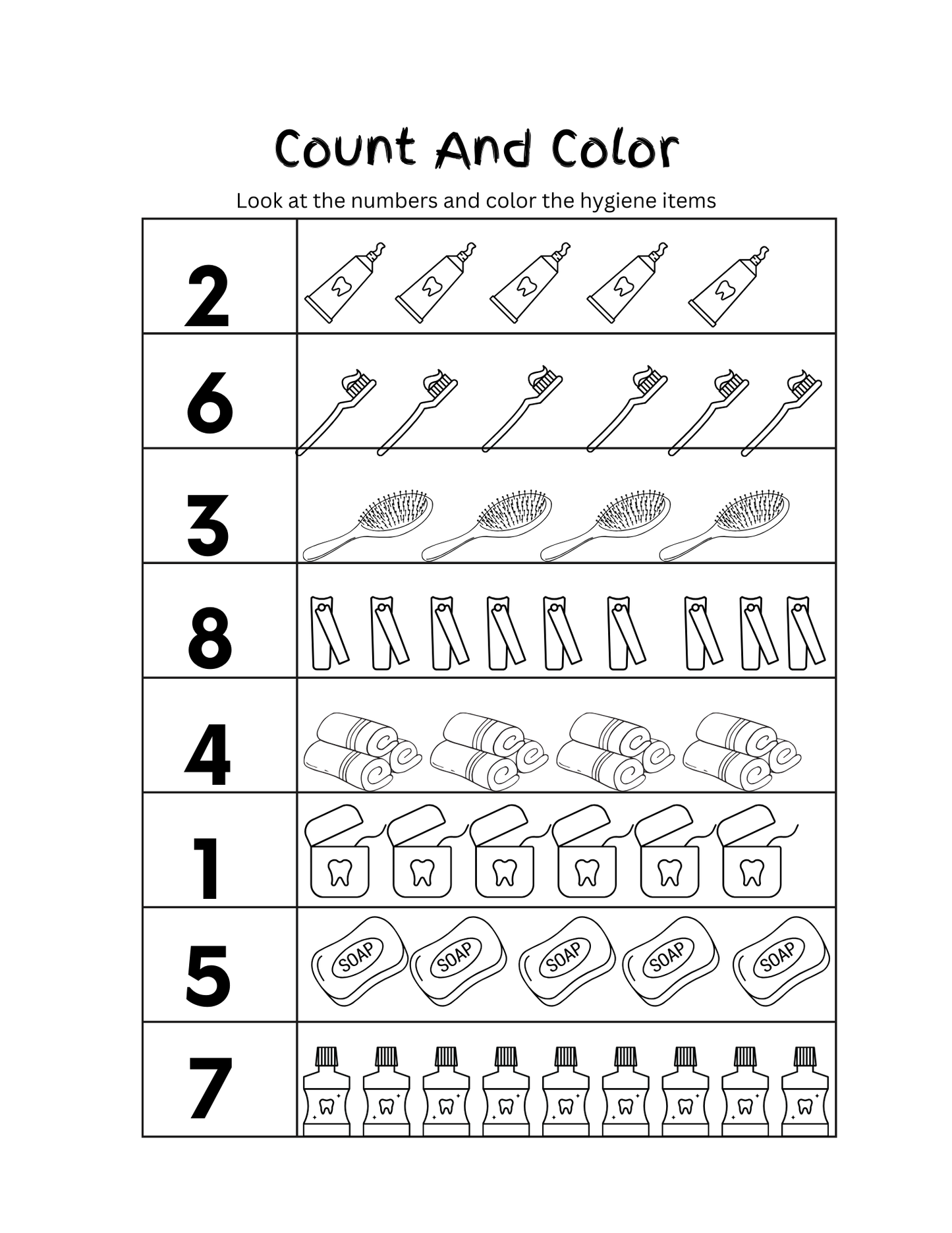 Keeping Clean Is Fun Activity & Coloring Book