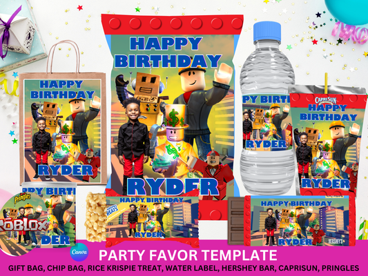 Roblox Inspired Party Favor Bundle