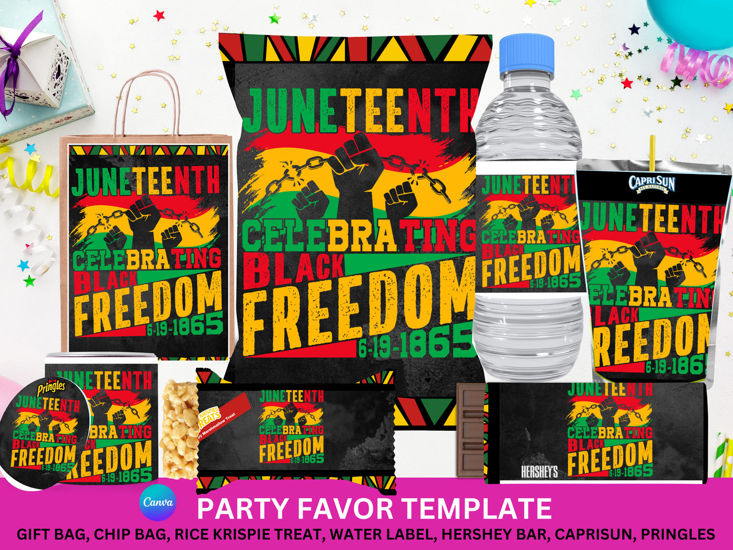 Juneteenth Celebration Party Favor Bundle